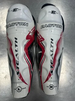 Used Easton STEALTH S3 Senior Shin Guards White 16"