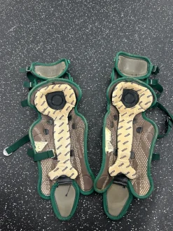 Used Easton SURGE Catchers Leg Guards Green Youth