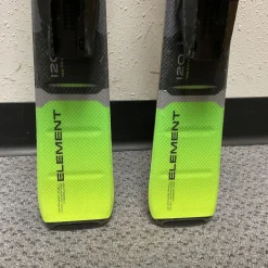 Used Elan ELEMENT Boys DH Ski/Binding Black And Neon Green 120 cm