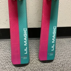 Used Elan LIL MAGIC Girls DH Ski/Binding Pink 130 cm