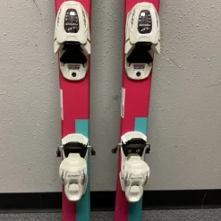 Used Elan LIL MAGIC Girls DH Ski/Binding Pink 130 cm