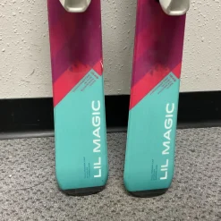 Used Elan LIL MAGIC Girls DH Ski/Binding Pink 130 cm