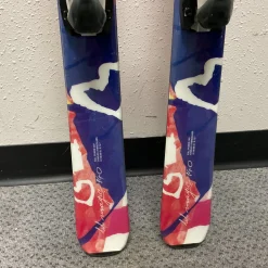 Used Elan LIL MAGIC Girls DH Ski/Binding Purple 140 cm