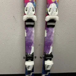 Used Elan LIL MAGIC Girls DH Ski/Binding Purple 140 cm
