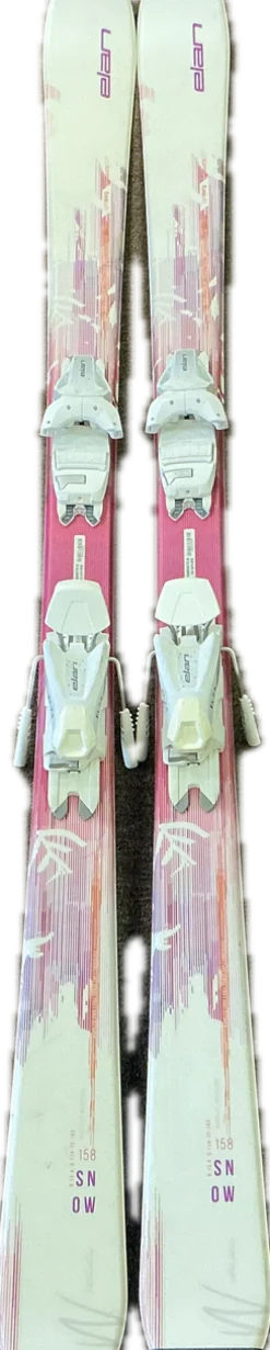 Used Elan SNOW Womens DH Ski/Binding White 158 cm