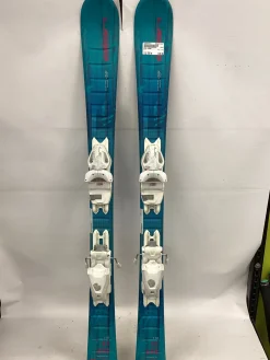 Used Elan STARR Girls DH Ski/Binding Cobalt 110 cm