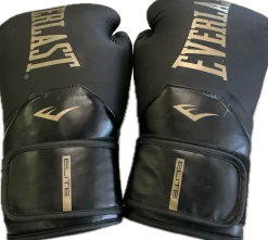 Used Everlast Boxing Gloves Black Senior