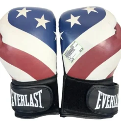Used Everlast Boxing Gloves Red And White MD