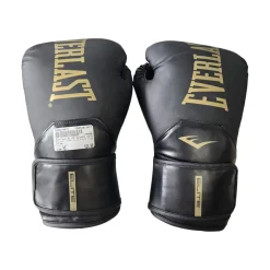 Used Everlast ELITE GLOVES 14 OZ Boxing Gloves Black MD
