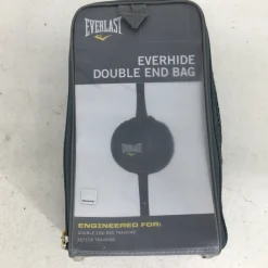 Used Everlast EVERHIDE DOUBLE END SPEED BAG Boxing Speed Bag Grey