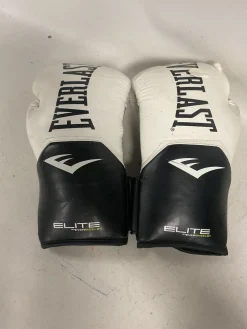 Used Everlast EVERSHIELD Boxing Gloves White Senior