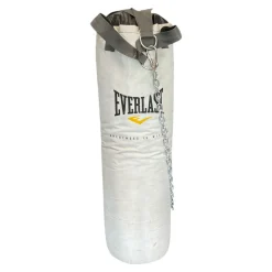 Used Everlast GREATNESS IS WITHIN Boxing Heavy Bag White 80 lb