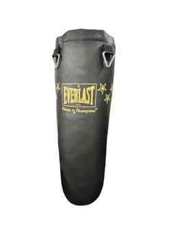 Used Everlast HEAVY BAG Boxing Heavy Bag Black 70 lb
