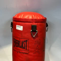 Used Everlast HEAVY BAG Boxing Heavy Bag Red 50 lb