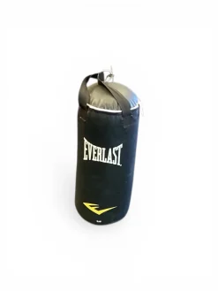 Used Everlast 60LB BAG Boxing Heavy Bag Black 60 lb