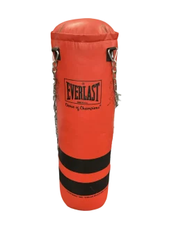 Used Everlast 60 LB BAG Boxing Heavy Bag Red 60 lb