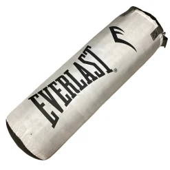 Used Everlast 80 LB HEAVY BAG Boxing Heavy Bag Grey 80 lb