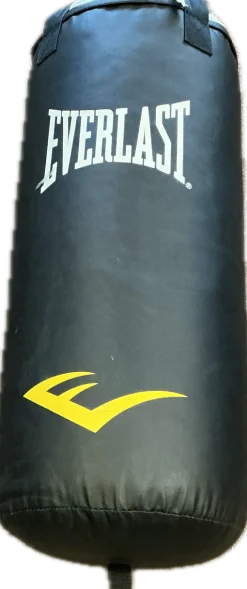Used Everlast 40 POUND HEAVY BAG Boxing Heavy Bag Black 40 lb