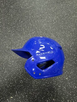 Used Evoshield BASEBALL HELMET Batting Helmet No Mask Royal Blue S/M
