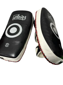 Used Fairtex Leather Muay Thai Kick Pads - 2