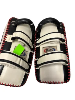 Used Fairtex Leather Muay Thai Kick Pads - 2