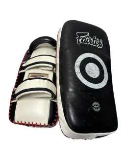 Used Fairtex Leather Muay Thai Kick Pads - 2
