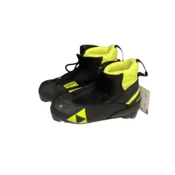 Used Fischer Boys NNN XC Ski Boots Black JR-02