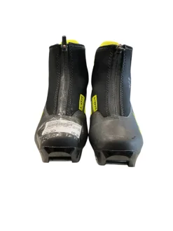Used Fischer Boys NNN XC Ski Boots Black W 05-05.5 / JR 03.5-04