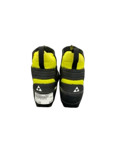 Used Fischer Boys NNN XC Ski Boots Black JR-02