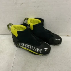 Used Fischer Boys NNN XC Ski Boots Black YT-13