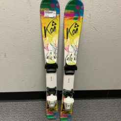 Used Fischer KOA Girls DH Ski/Binding White 80 cm