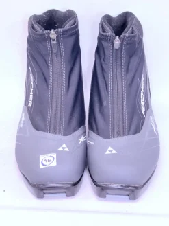 Used Fischer Mens NNN XC Ski Boots Black M 11-11.5