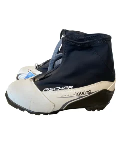 Used Fischer Mens NNN XC Ski Boots White M 07-07.5 / W 08-08.5