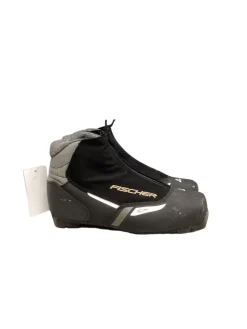 Used Fischer Mens NNN XC Ski Boots Black M 07-07.5 / W 08-08.5