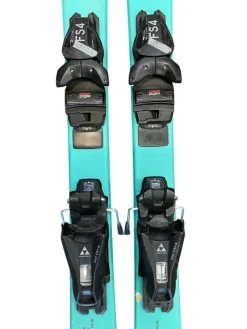 Used Fischer RANGER 100 CM Girls DH Ski/Binding Turquoise 100 cm
