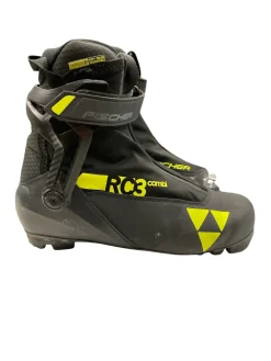 Used Fischer RC3 COMBI SZ 39 Mens NNN XC Ski Boots Black W 07-07.5 / JR 05.5-06