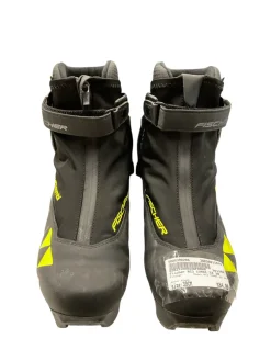 Used Fischer RC3 COMBI SZ 39 Mens NNN XC Ski Boots Black W 07-07.5 / JR 05.5-06