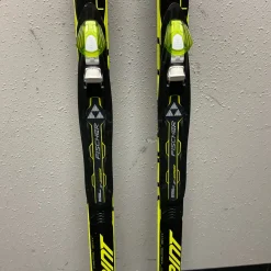 Used Fischer RCS SPRINT Boys XC Ski/Binding Black And Optic Yellow 150 cm