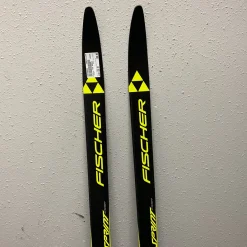 Used Fischer RCS SPRINT Boys XC Ski/Binding Black And Optic Yellow 150 cm