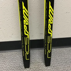 Used Fischer RCS SPRINT Boys XC Ski/Binding Black And Optic Yellow 150 cm
