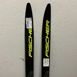 Used Fischer RCS SPRINT CROWN Boys XC Ski/Binding Black And Optic Yellow 130 cm
