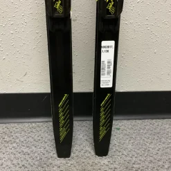 Used Fischer RCS SPRINT CROWN Boys XC Ski/Binding Black And Optic Yellow 130 cm