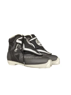 Used Fischer SL Control Boys SNS XC Ski Boots Black W 05-05.5 / JR 03.5-04