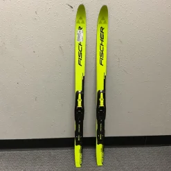 Used Fischer SPRINT CROWN Boys XC Ski/Binding Optic Yellow 100 cm