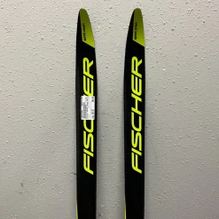 Used Fischer SPRINT CROWN Boys XC Ski/Binding Black And Optic Yellow 140 cm