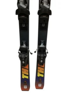 Used Fischer THE CURV Boys DH Ski/Binding Navy Blue 130 cm