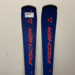Used Fischer THE CURV Boys DH Ski/Binding Navy Blue 130 cm