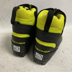 Used Fischer XJ SPRINT Boys NNN XC Ski Boots Black W 05-05.5 / JR 03.5-04