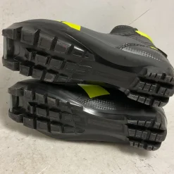 Used Fischer XJ SPRINT Boys NNN XC Ski Boots Black W 05-05.5 / JR 03.5-04