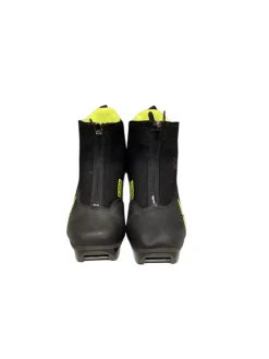 Used Fischer XJ SPRINT Boys NNN XC Ski Boots Black JR-01